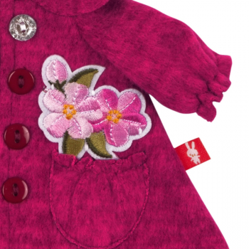 Пальто из флиса с цветами для Зайки Ми (малый)